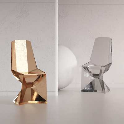 CALLIGARIS现代亚克力休闲椅3D模型下载